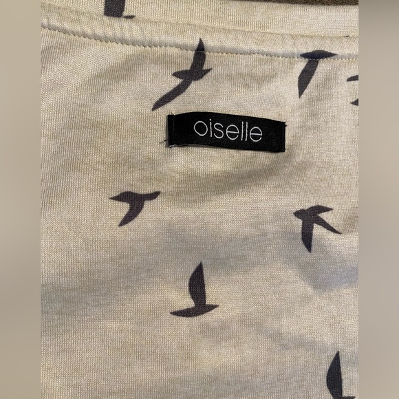 NWOT Oiselle raglan bird tee shirt REI outdoors hiking rock climbing wicking Lg - Picture 2 of 8